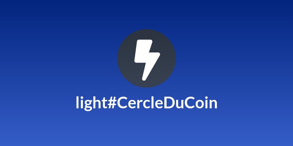 light#CercleDuCoin