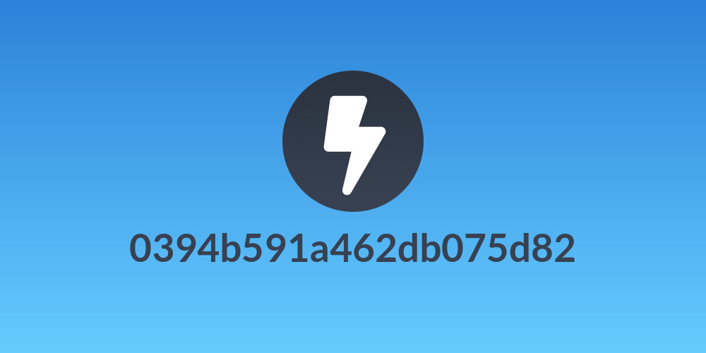 0394b591a462db075d82