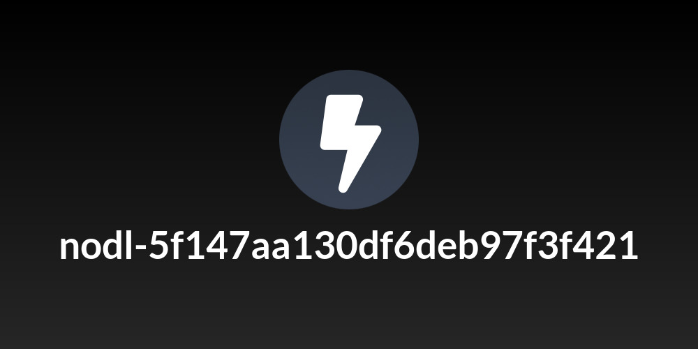 nodl-5f147aa130df6deb97f3f421