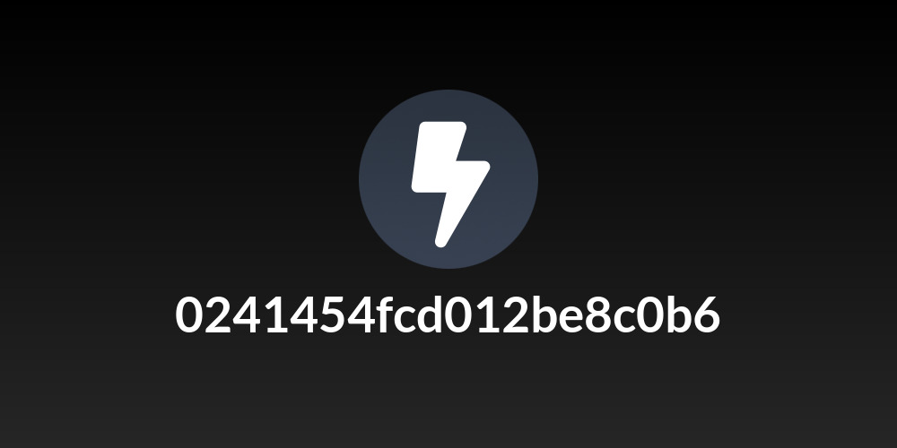 0241454fcd012be8c0b6