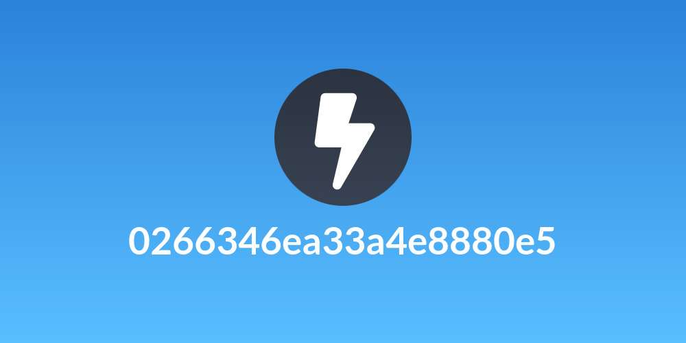 0266346ea33a4e8880e5