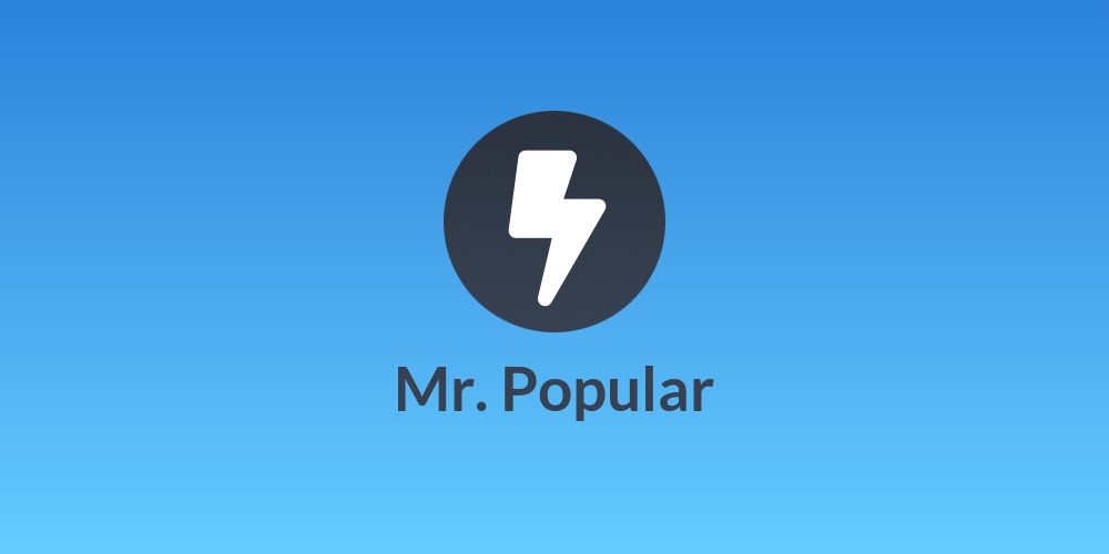 Mr. Popular