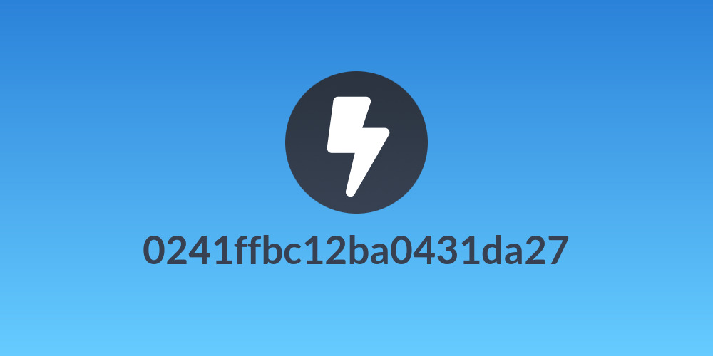 0241ffbc12ba0431da27