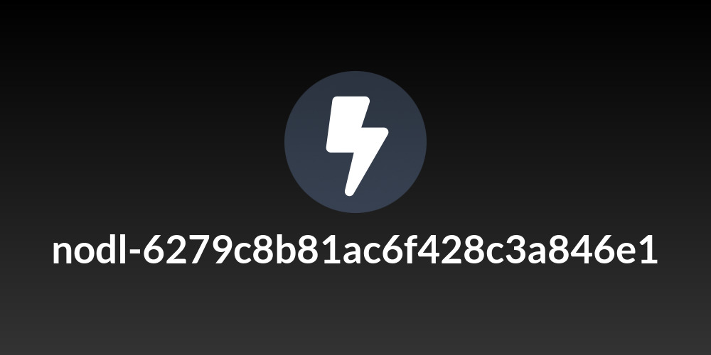 nodl-6279c8b81ac6f428c3a846e1
