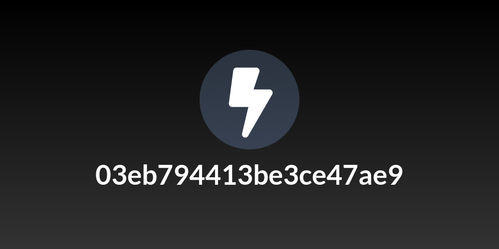 03eb794413be3ce47ae9