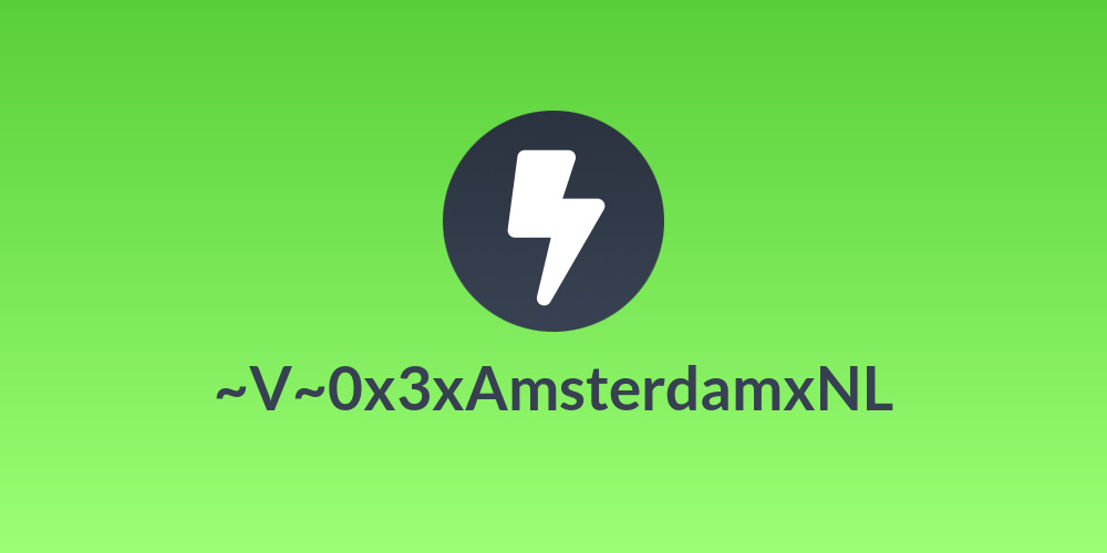 ~V~0x3xAmsterdamxNL