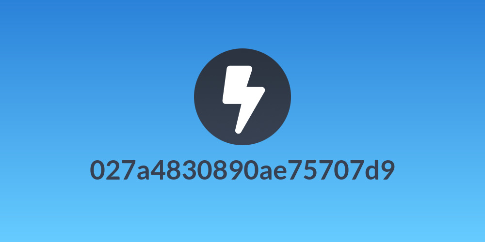 027a4830890ae75707d9