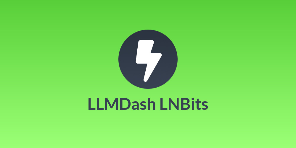 LLMDash LNBits