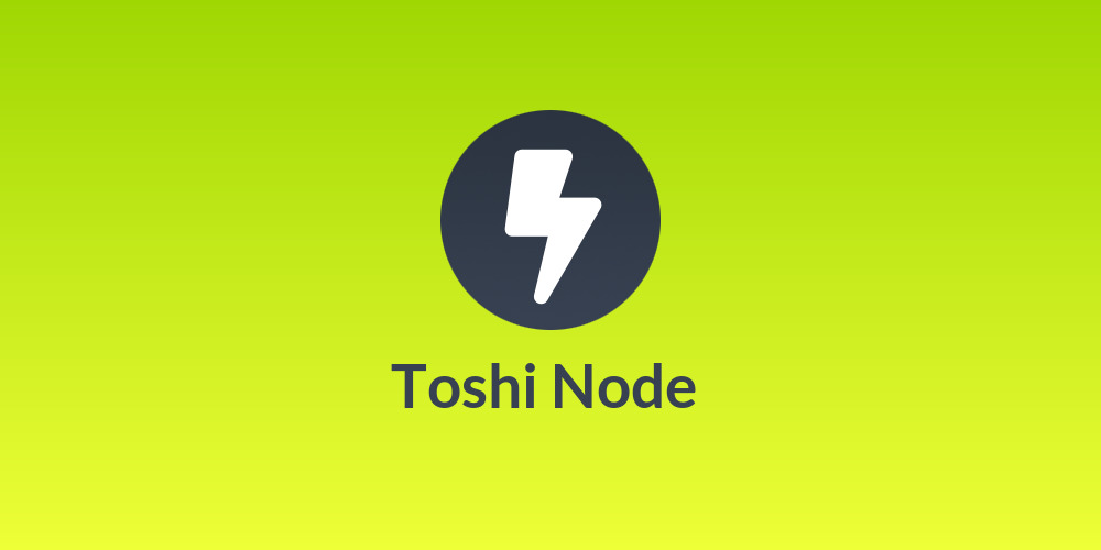 Toshi Node 🐰