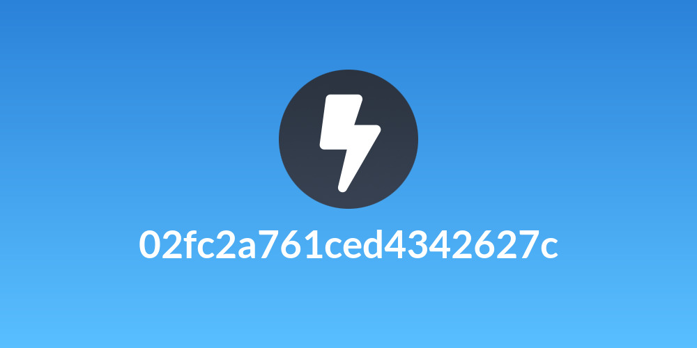 02fc2a761ced4342627c