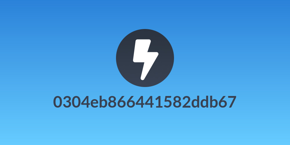 0304eb866441582ddb67