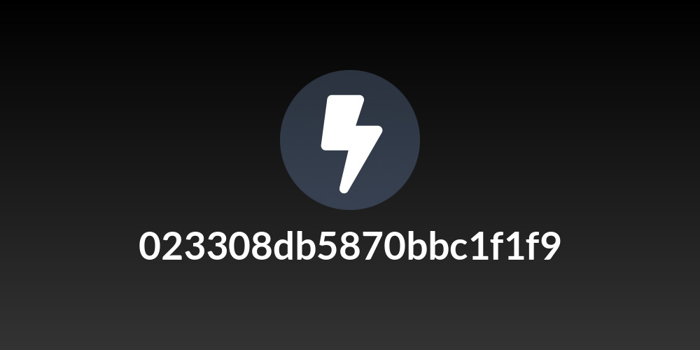 023308db5870bbc1f1f9