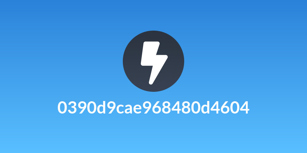 0390d9cae968480d4604
