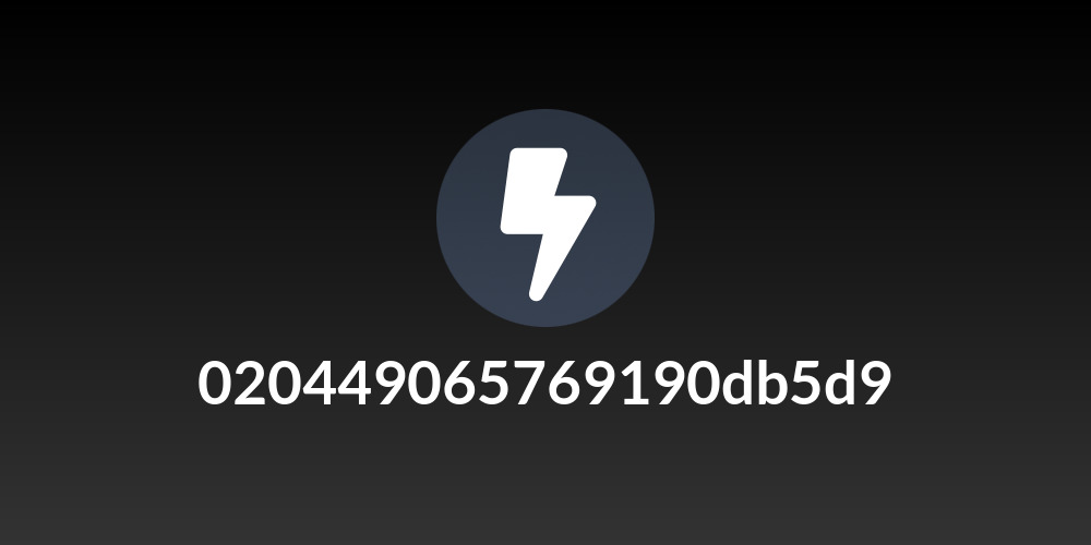 020449065769190db5d9