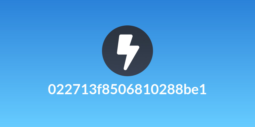 022713f8506810288be1