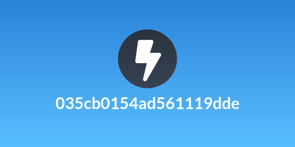 035cb0154ad561119dde