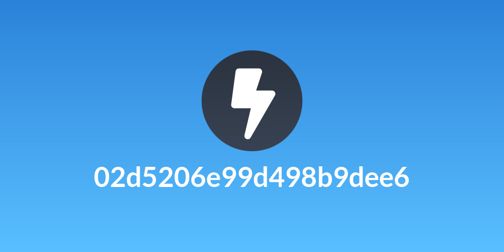 02d5206e99d498b9dee6