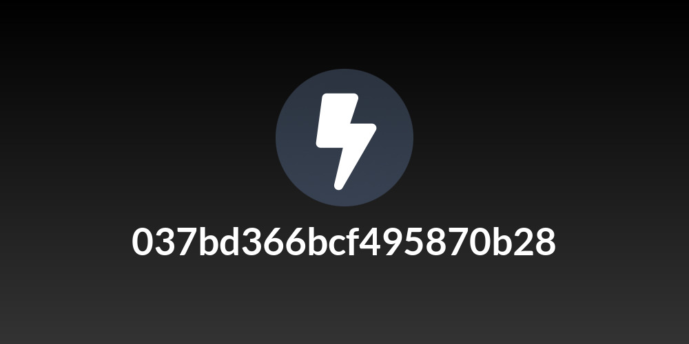 037bd366bcf495870b28