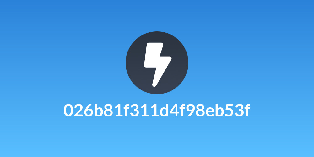 026b81f311d4f98eb53f