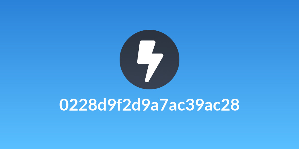 0228d9f2d9a7ac39ac28