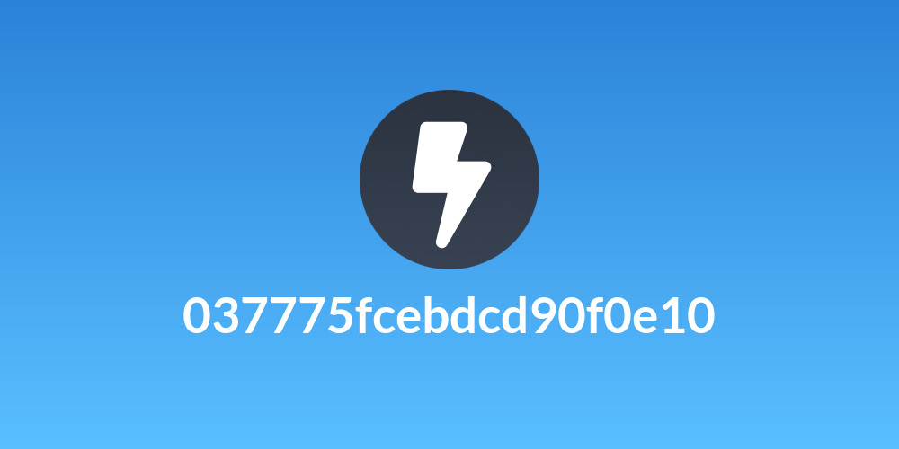 037775fcebdcd90f0e10