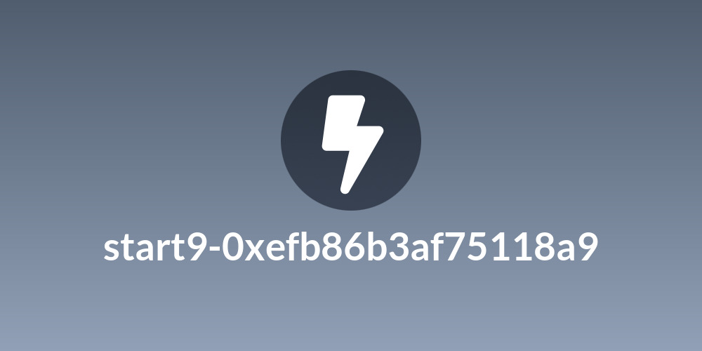 start9-0xefb86b3af75118a9