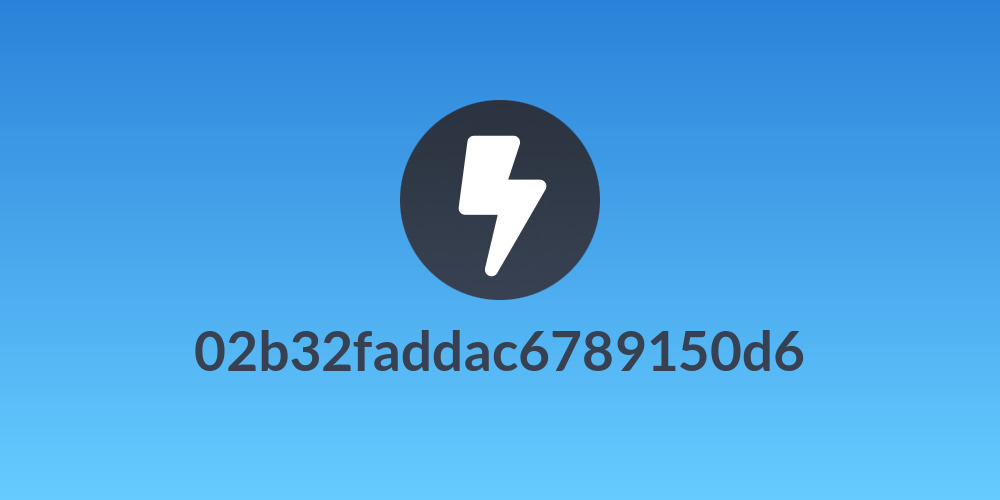 02b32faddac6789150d6
