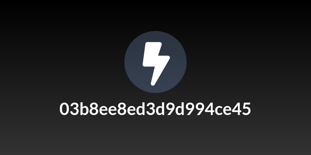 03b8ee8ed3d9d994ce45