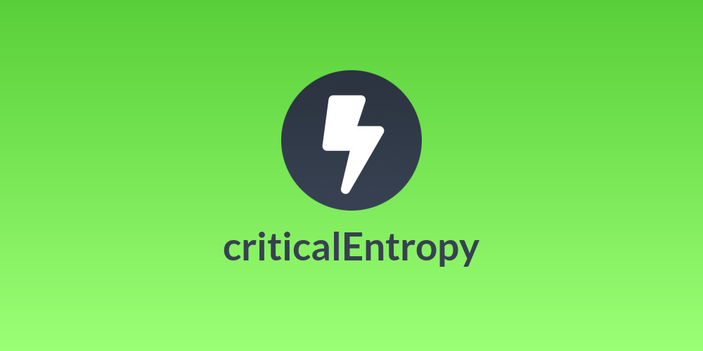 criticalEntropy