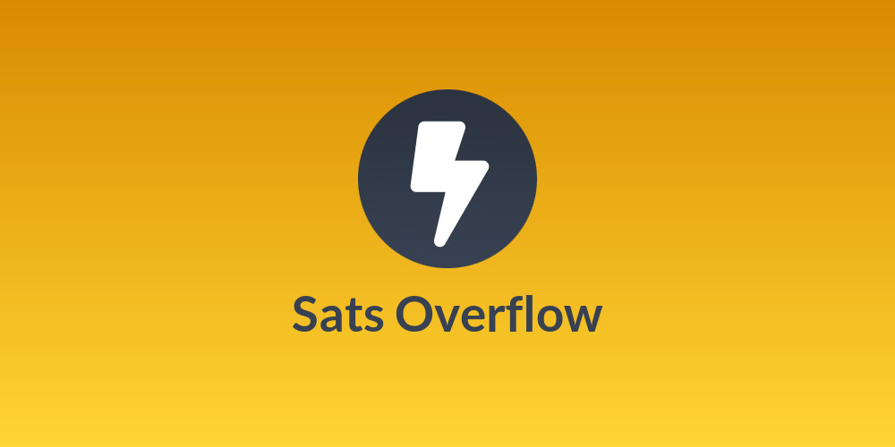 Sats Overflow