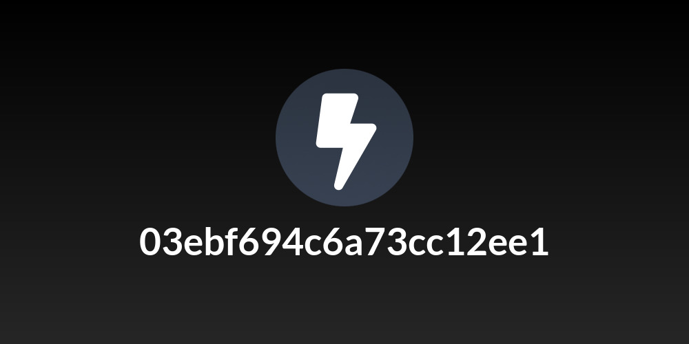 03ebf694c6a73cc12ee1