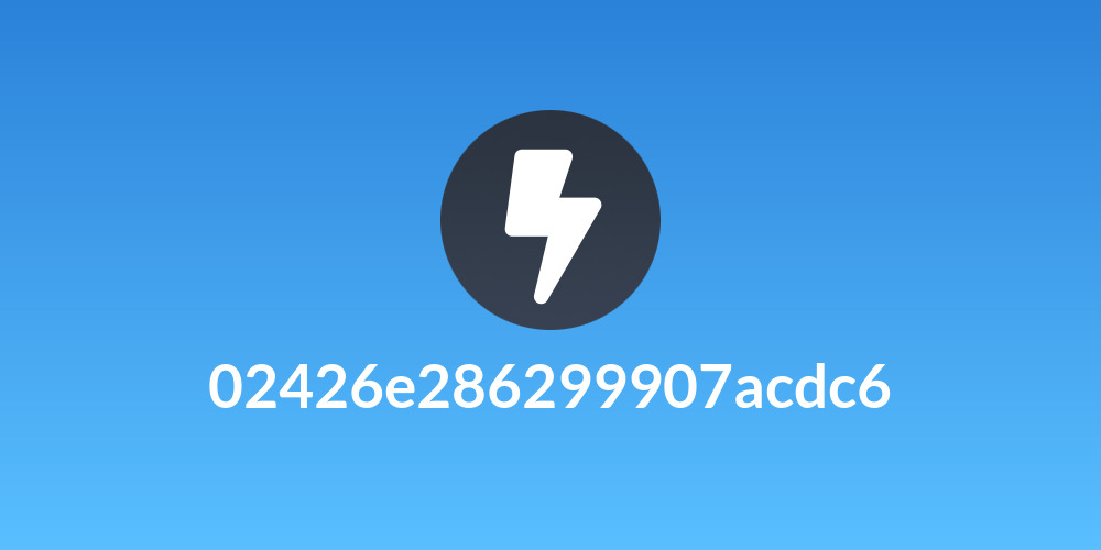 02426e286299907acdc6