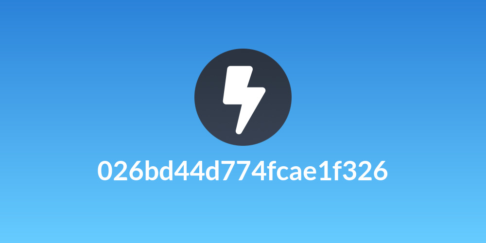 026bd44d774fcae1f326