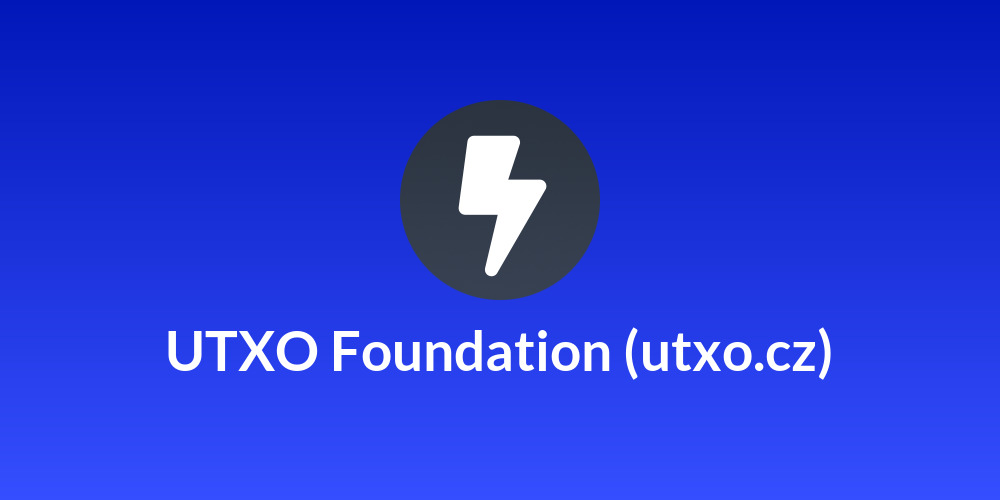 UTXO Foundation (utxo.cz)