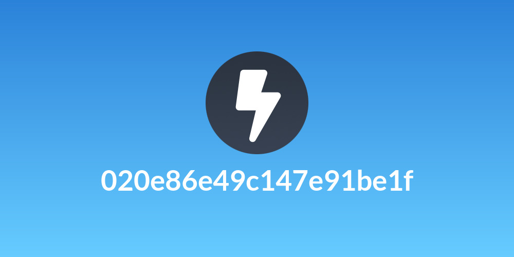 020e86e49c147e91be1f