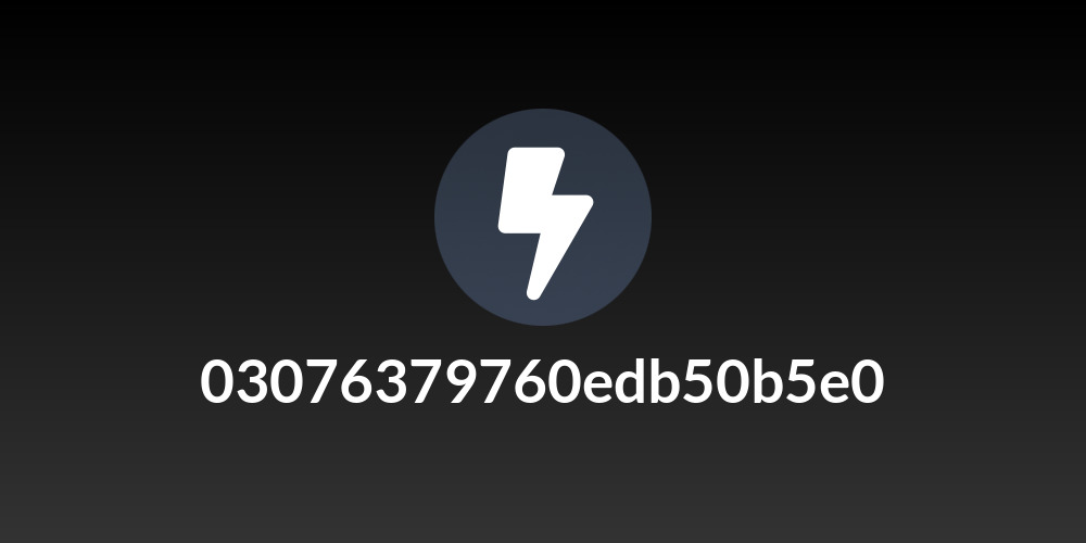 03076379760edb50b5e0