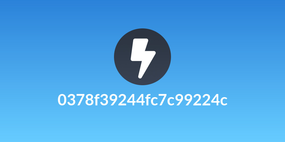 0378f39244fc7c99224c