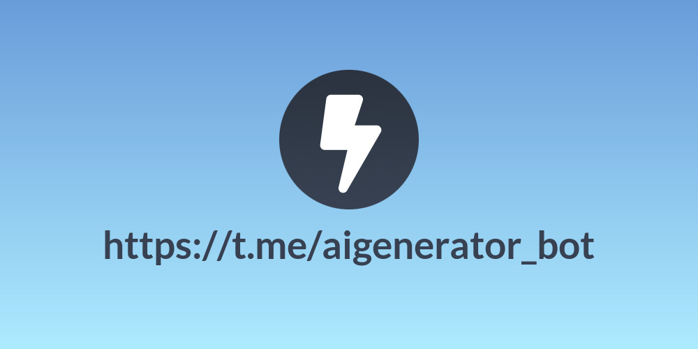 https://t.me/aigenerator_bot