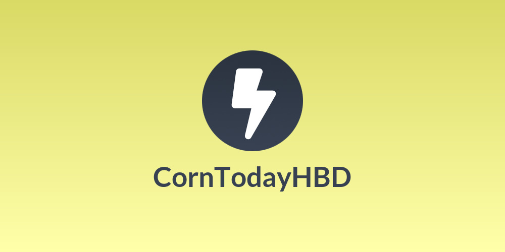 Corn🌽TodayHBD