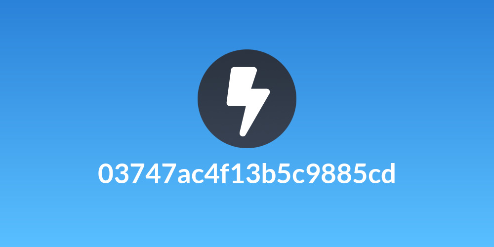 03747ac4f13b5c9885cd