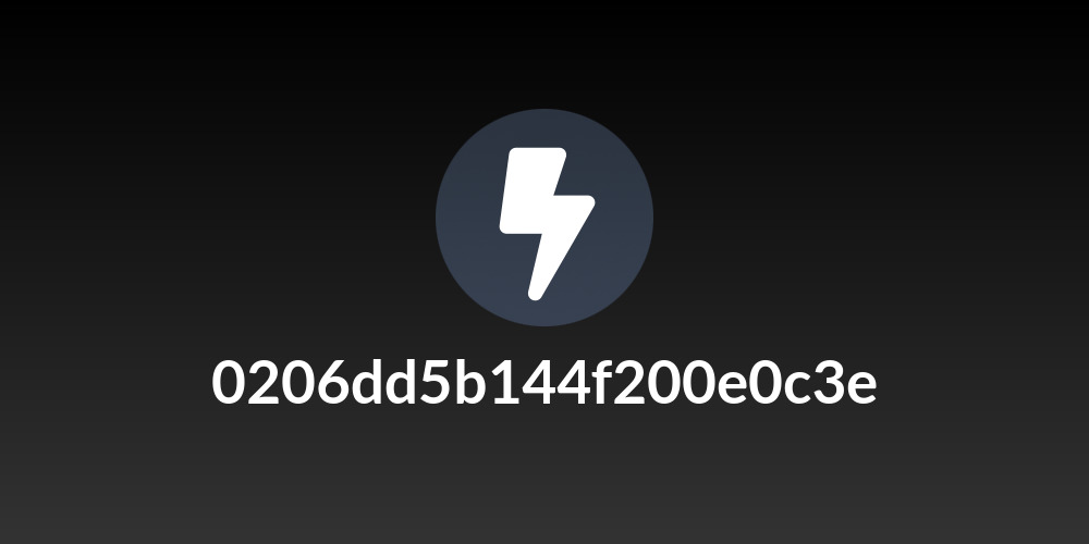 0206dd5b144f200e0c3e