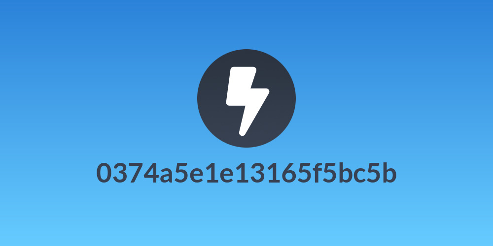0374a5e1e13165f5bc5b