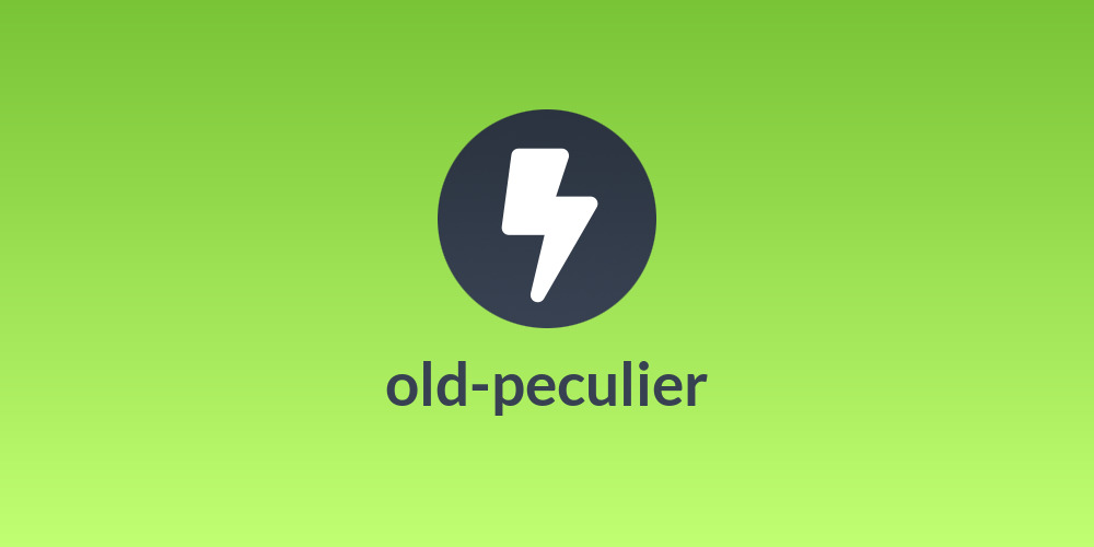 old-peculier