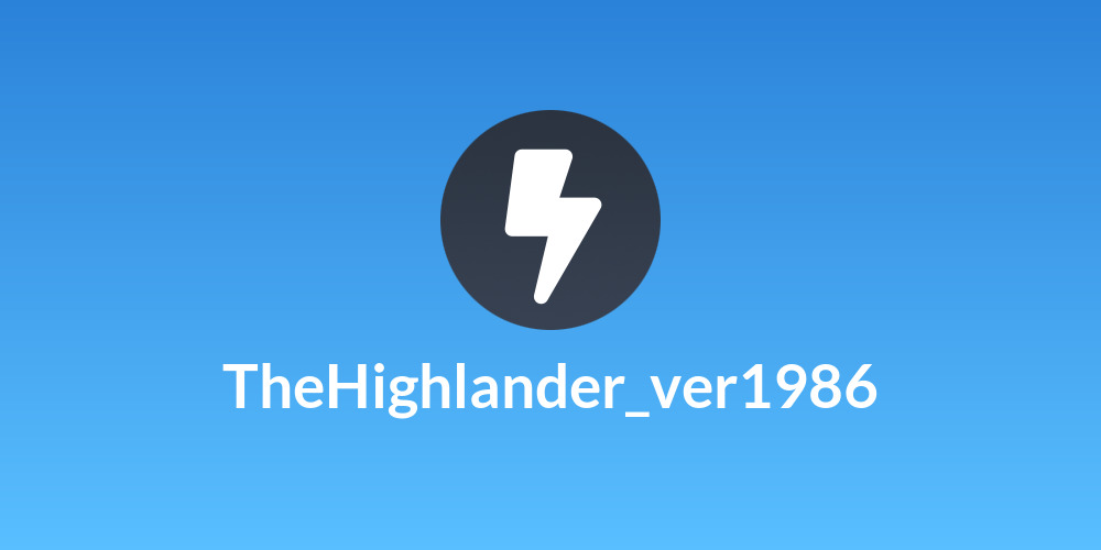 TheHighlander_ver1986