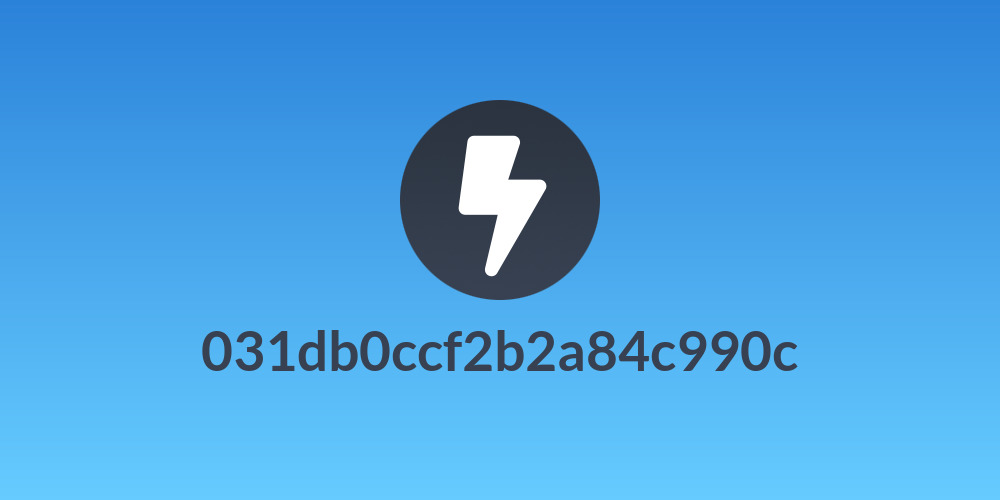 031db0ccf2b2a84c990c