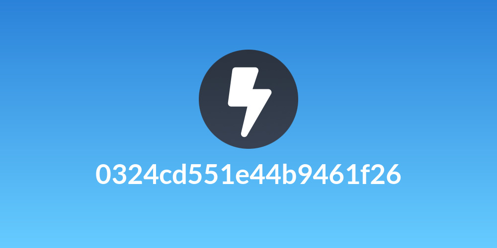 0324cd551e44b9461f26