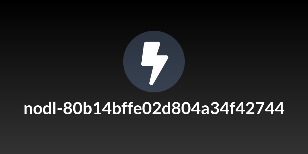 nodl-80b14bffe02d804a34f42744