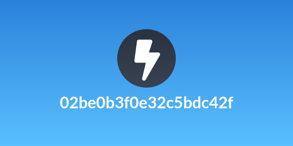 02be0b3f0e32c5bdc42f