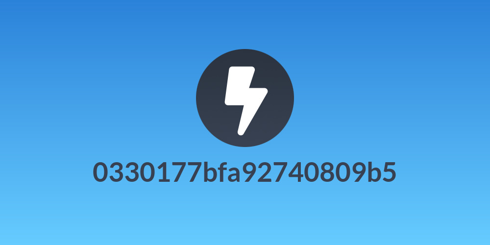 0330177bfa92740809b5