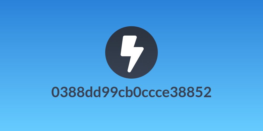 0388dd99cb0ccce38852